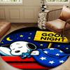 Cute Dog  Dreams Under Stars Round Rug for Livingroom,Bedroom, Palyroom, Chair Rug, Area rug, Circle Carpet, Large Size Fan Christmas gift