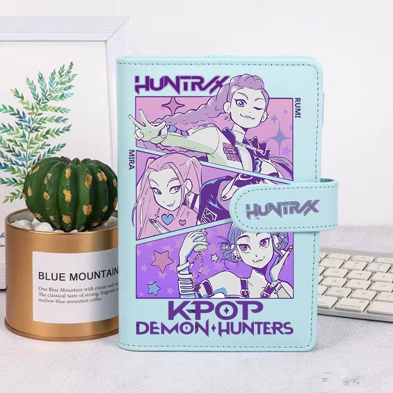Cute  Demon Hunters Hand Ledger Anime Peripheral Creative Printing Portable Detachable Loose-leaf Diary Student Notepad Gift