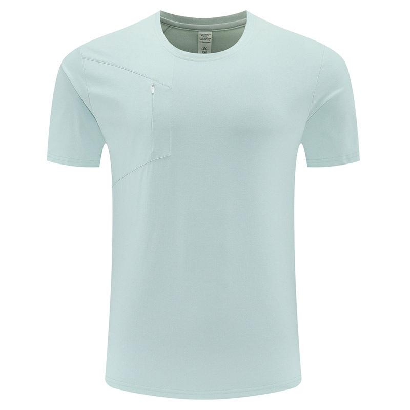 Quick-drying short-sleeved t-shirt men's outdoor sports round neck breathable sweat-absorbing fitness running mountaineering cycling