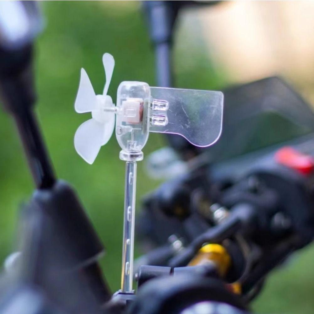 Wind Power Generation Small Windmill Mini Windmill Warning Light New Car Decorations