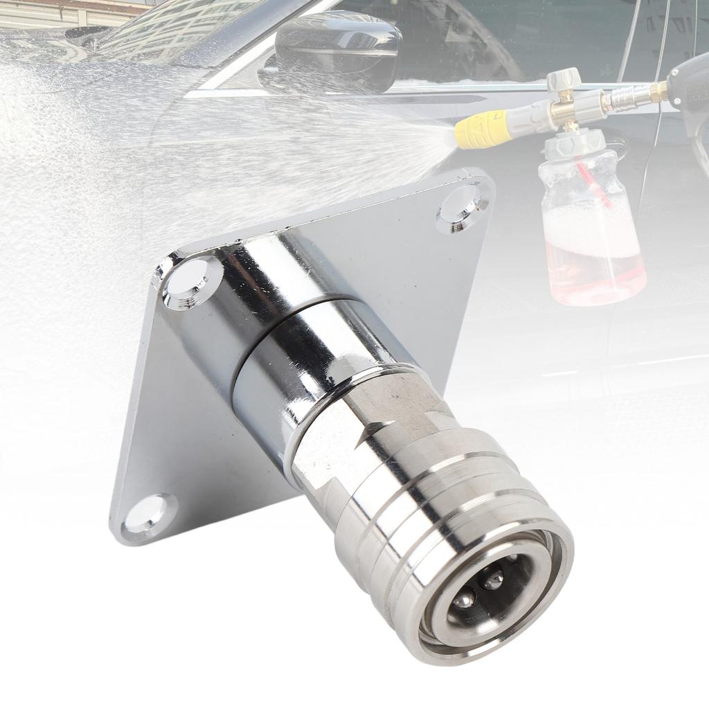 Schaum Hochdruckreiniger Halter Aluminiumlegierung Platzsparend Einfache Lagerung 1/4 Zoll Schnellanschluss Wandhalterung Schaumkanone Organizer Gestell