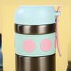 JUSTINLAU Thermosflaschen Becher für Kinder Becher mit Strohhalm Schräger Mund Edelstahl Autobecher Reise-Thermoskanne Thermos-Wasserflaschen