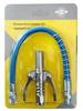 Double-Handle Stainless Steel High-Pressure Grease Gun Nozzle with Explosion-Proof Hose and Flat Oil Injection