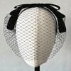 Unique Black Veil Mesh Veil Headbands 1920s Fascinator Headpiece Birdcage Veil Hair Decors For Bridal Halloween Parties