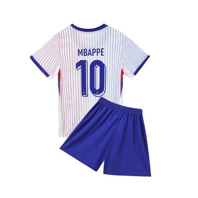24-25 France Away No. 10 National Team Football Jersey Children'S Clothing Children'S Set Size 14-30
