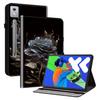Pro Lenovo Tab P12 Pro 12.7 2025/Xiaoxin Pad Pro 12.7 (2025) Kožené pouzdro s potiskem, stojánek, obal na tablet se sloty na karty