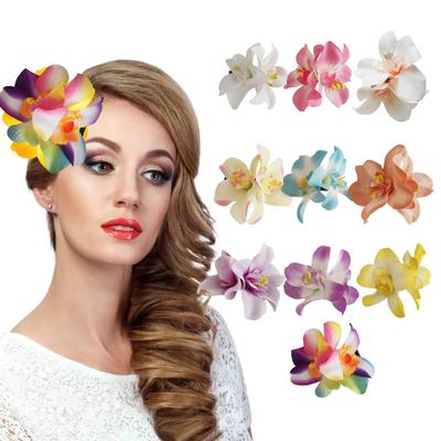 4 Stück Hibiskusblume Haarspange für Frauen Mode Haarschmuck Florale Haarnadel für Hochzeiten und Partys Feiern