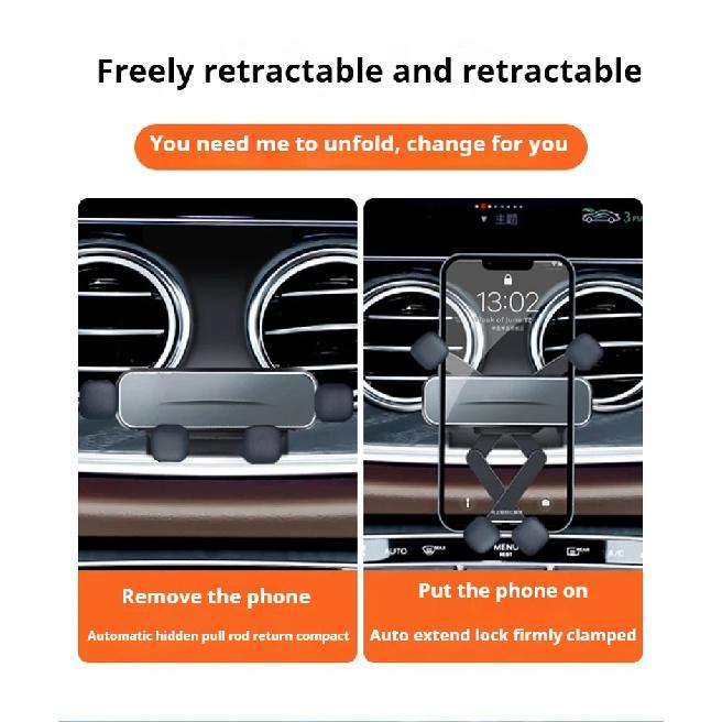 Car Phone Holder For Volkswagen Golf MK7 7 2014-2020 Gravity Stand Mount Support Base Horizontal GPS Mobile Bracket Accessories
