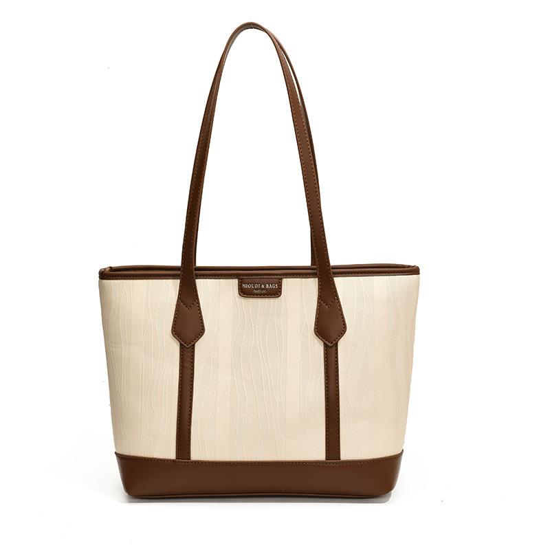 

Сумка текстурная в иностранном стиле женская большой вместимости 2025 новая универсальная на плечо сумка-тоут в иностранном стиле классная портативная сумка для поездок