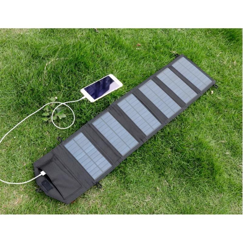 

Складная сумка для монокристаллической кремниевой солнечной панели мощностью 20 Вт для портативной зарядки мобильных телефонов на открытом воздухе и генерации электроэнергии фотоэлектрическая панель 6 Foldable -12W