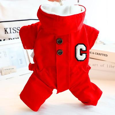 Winter Warm Dog Jumpsuit Pet Clothes Jacket Chihuahua Overalls for Small Medium Dogs Onesies