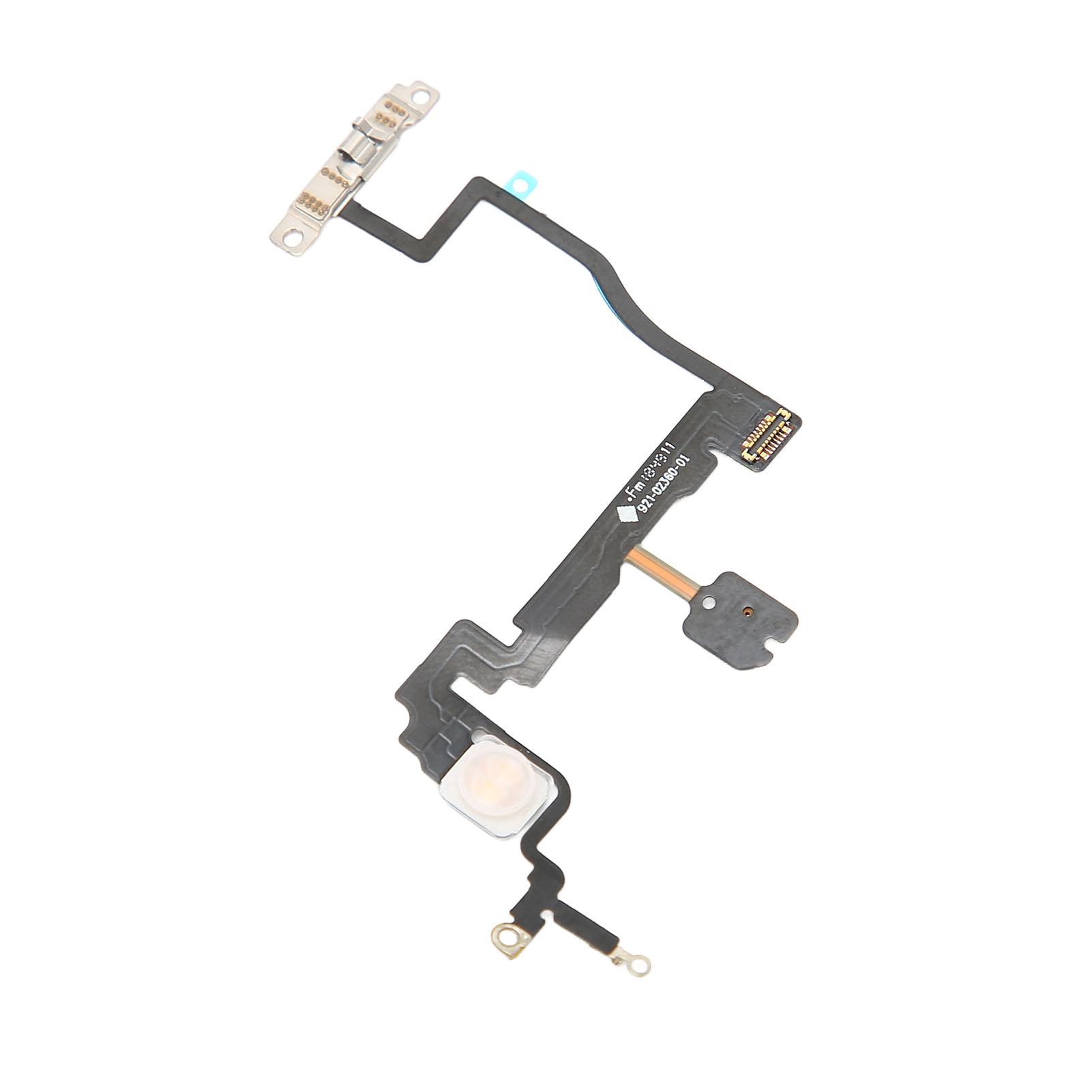 Power On Flex Cable Phone Switch Button Flex Cable Replacement with Metal Rack for IPhone 11 Pro