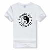 Shaolin Kung Fu Martial Arts Training T Shirt KUNG FU YING YANG Modern Cartoon t shirt fashion Short sleeved t shirt