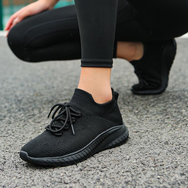 fashion New Women's Ultra-light Large Size Flying Woven Casual Running Shoes Fashionable and Personalized Women's Exquisite Sports Shoes