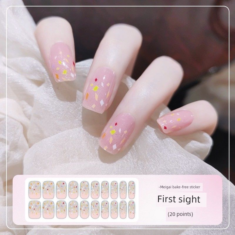 

Baking-Free Glitter Summer Long Lasting Waterproof Nail Stickers