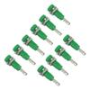 10Pcs J.40003 2mm Banana Jack Panel Socket Extended Post Plug Adapter for Electronic InstrumentGreen