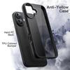 Protective Case for iPhone 16 - BOOLING - Black - Silicone - Translucent Hard PC - Modern
