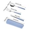 Tableware Set Portable Cutlery Set Dinnerware Set 3Pcs Stainless Steel Knife Fork Spoon Travel Flatware Sets With Box
