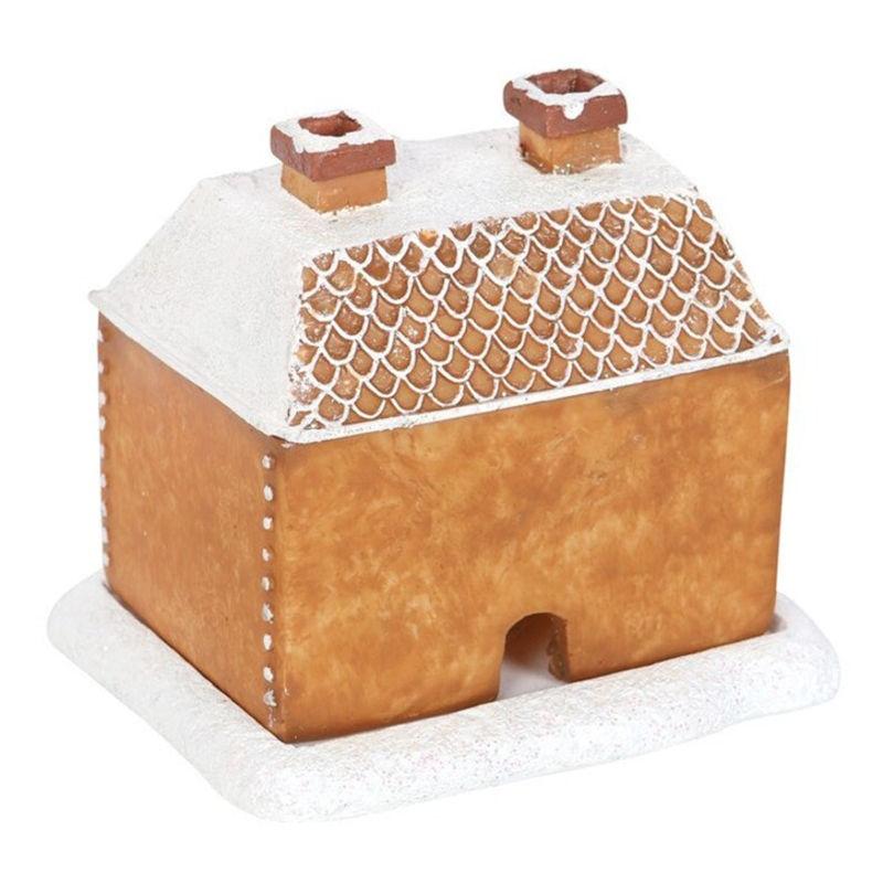Christmas Incense Cone Resin Decorations Burner Gingerbread Cottage Festive