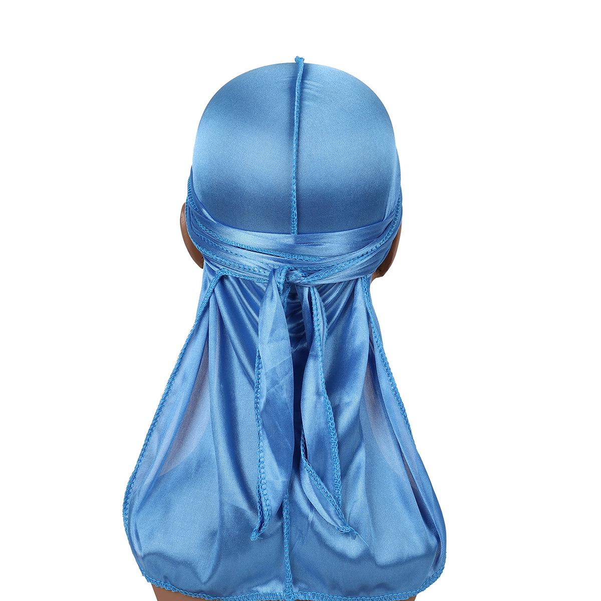 Мужской кросс-бордерный дюраг: Уличный танец Пиратская шляпа с длинным хвостом Бандана One Size синий