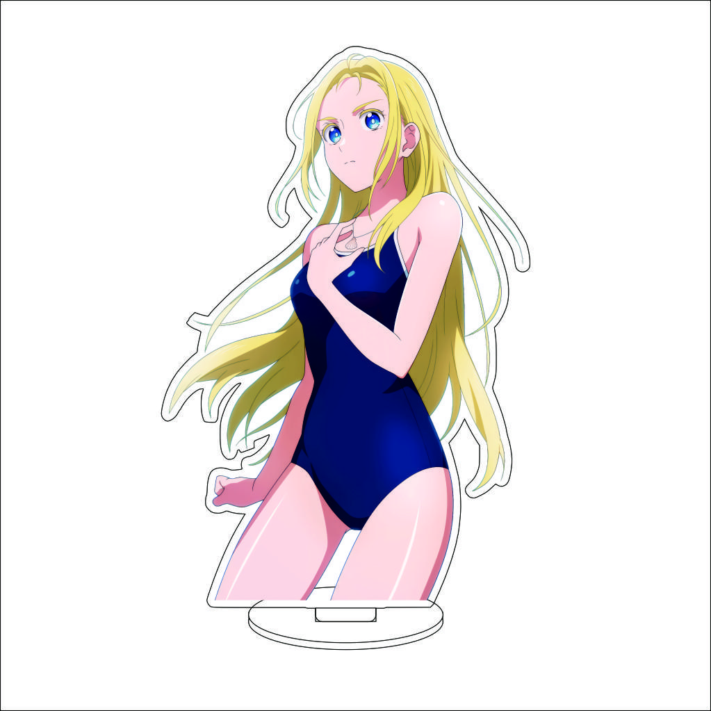 16CM Anime Summer Time Rendering Cosplay Acrylic Stand Ornaments Southern Hizuru Kofune Ushio Figure Stand Halloween Gifts