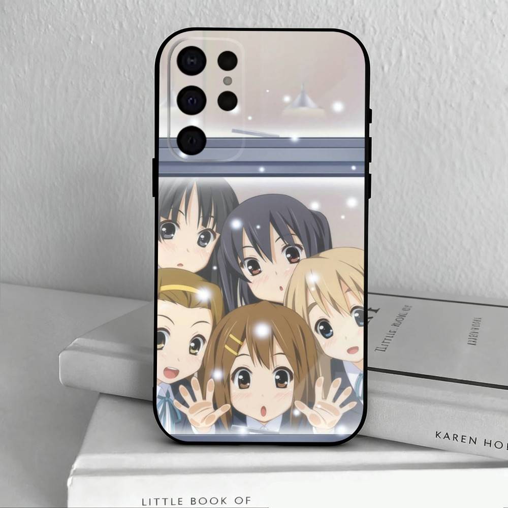 K-K-ON M-Music G-Girls   Phone Case For Samsung S25,24,23,22,30,21,10,9,Ultra,Plus,Lite,FE,4,5 G Soft Black Case