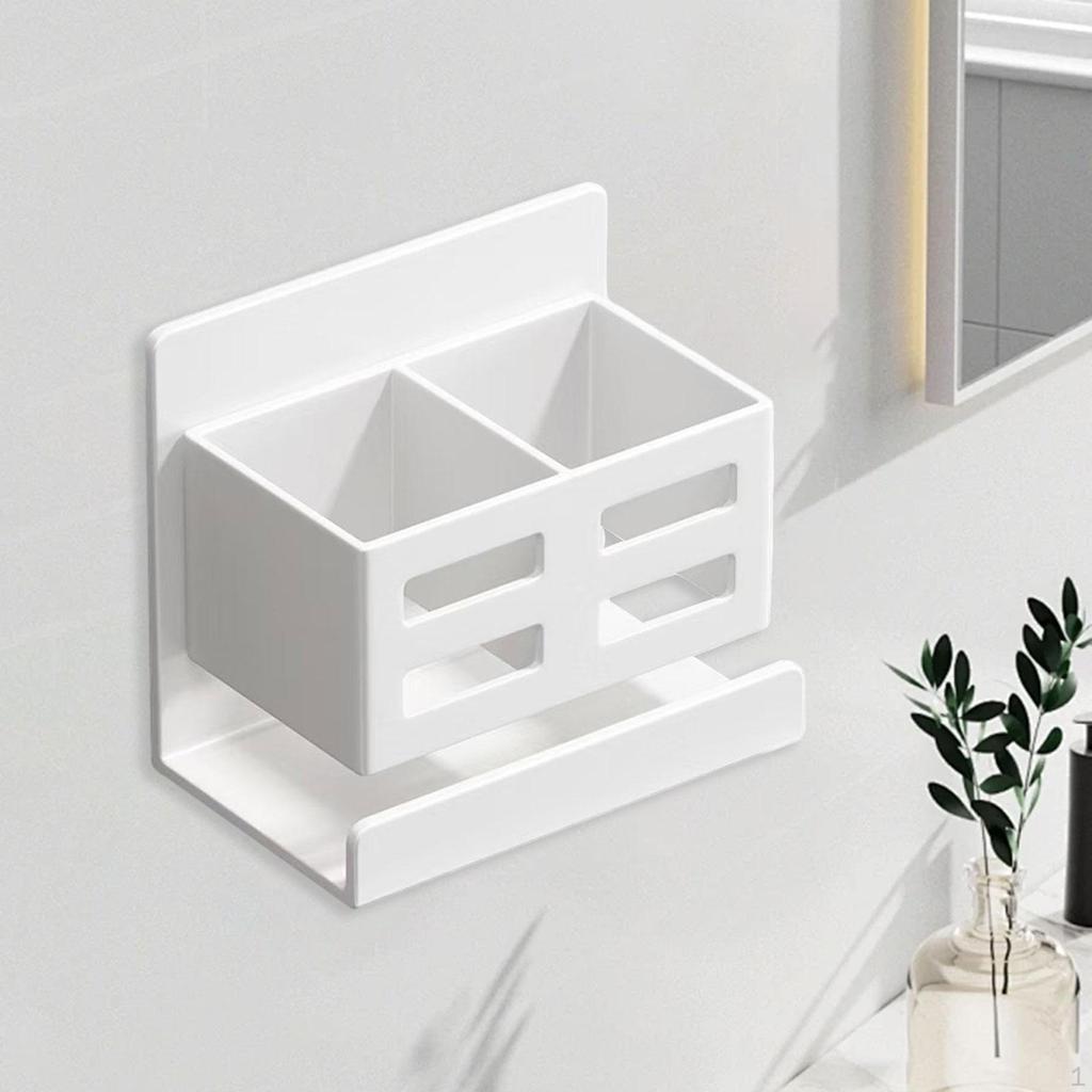 Monterad Förvaring för Tandborstar, Hylla för Tandkräm, Organizer Badrum