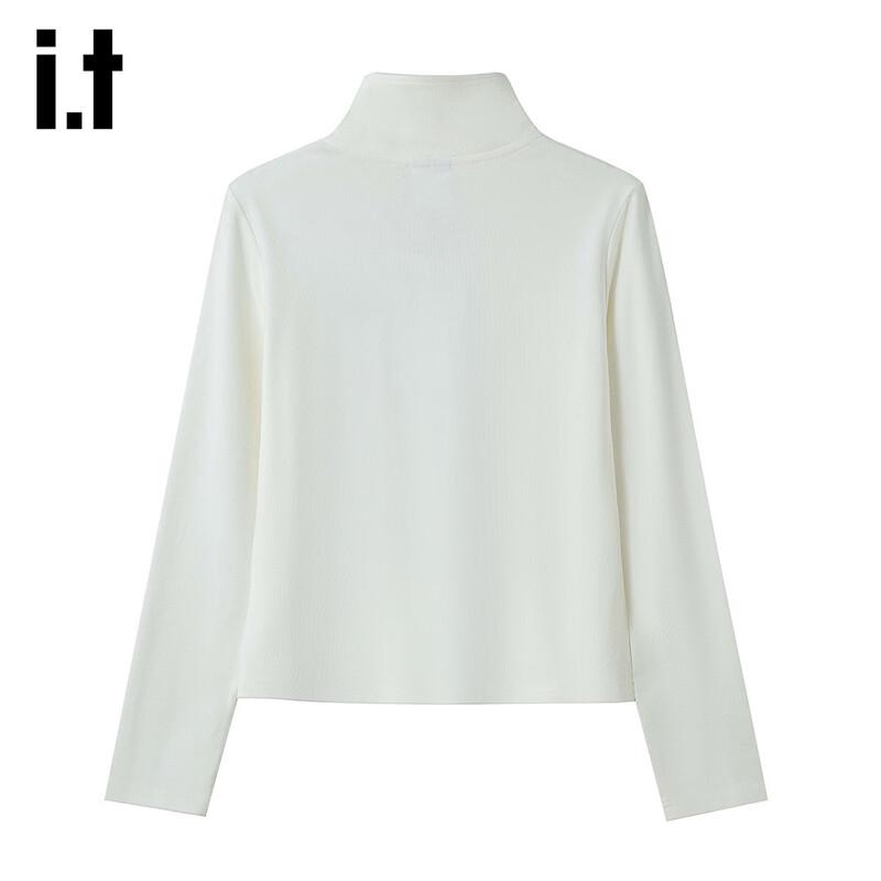 Izzue Women's Half-Zip Polo Long Sleeve Top