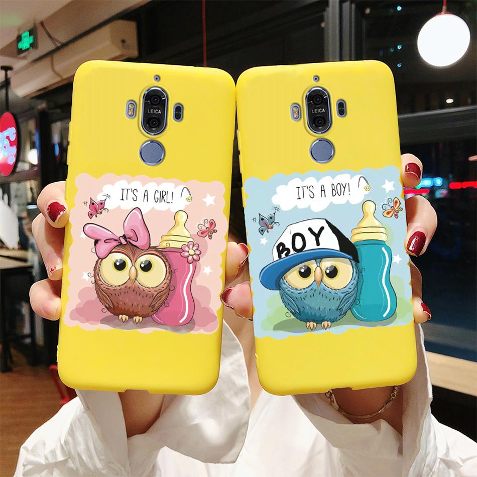 Silicone Case for Huawei Mate 9 10 Pro Soft TPU Protective Cute Butterfly Flower Phone Back Cover Mate9 Mate10 10Pro Case Fundas
