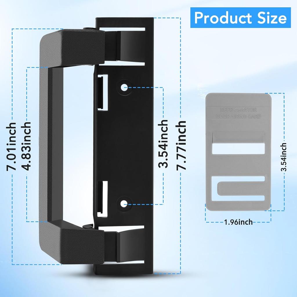 2 Pack 332900 RV Refrigerator Door Handle For Dometic,Refrigerator Parts For Dometic DM2872 DM2672 DM2682 DM2882,RV Camper Fridge Door Handle Holder