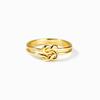 High-End S925 Sterling Silver Double Knot Four-Leaf Clover Ring for Women - European and American Style Index Finger Jewelry