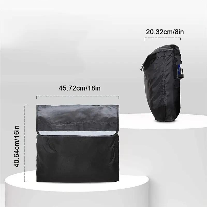 Outdoor Wheelchair Rear Bag Reflective Tape Waterproof Storage Bag Water Bottle Storage Bag Accessories Suitable For Wheelchairs