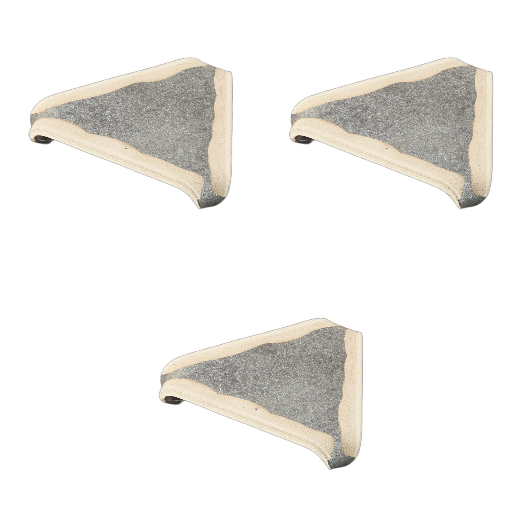 

Set of 3 Black Triangular Plates x 20 x Irregular Shape Ceramic Plates by Setomonohonpo Kiln-Tempered 7.0 High-Footed [23 4cm]