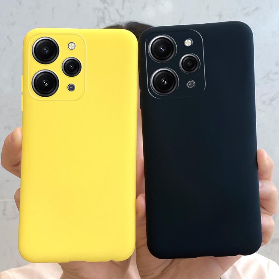 Für Xiaomi Redmi 12 Hülle Niedliche Süßigkeitenfarbe Stoßfeste Handyhülle Für Xiaomi Redmi 12 Redmi12 Rückabdeckung Weiches Silikon Fundas Capa
