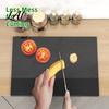 BPA Free Cutting Mat for Counter Board with Lip Durable Acrylic Non Slip Clear Countertop Protector Transparent Chopping Home Cooking Lip