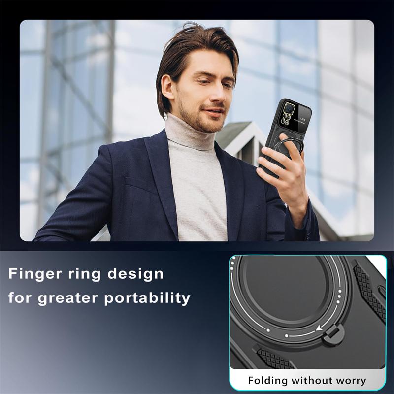 For Redmi Note11 Pro 11Pro Case Magnetic Ring Bracket Bumper Armor Phone Cases for Xiaomi Redmi Note 11 11S 4G Back Cover
