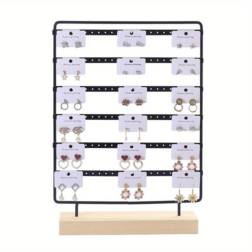 DIY Jewelry Display Stand Large Capacity Earrings Storage Rack For Home & Retail Use