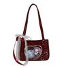 JK Transparent Love Itabag Zipper Bag Lace Crossbody Bag Portable Kawaii Shoulder Bag  Gift