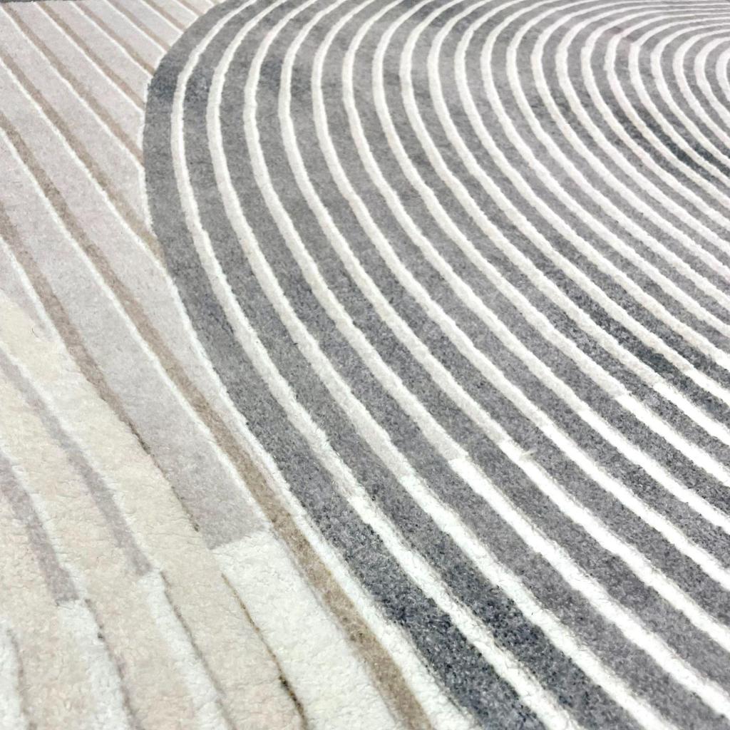 Line Light Luxury Wabi-Sabi Imitation Cashmere Non-Slip Carpet for Living Room, Bedroom, and Porch