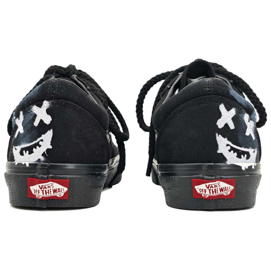 Vans Old Skool Abrasion Resistant Abrasion Resistant Low Top Skateboard Shoes Unisex Black VN000D3HBKA(Team1148-)
