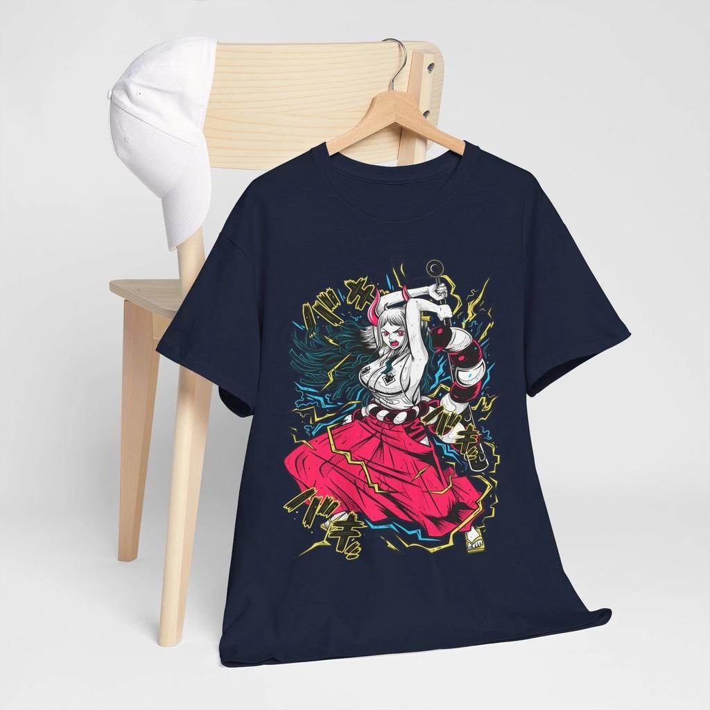 2026 Summer ONE PIECE Anime Yamato Printed Loose Shortsleeved Pure Cotton Childrens Tshirt Tide Unisex Casual Loose Y2k