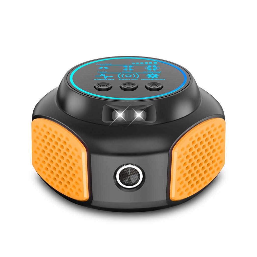 Quiet Ultrasonic Animal Repellent for and PIR Powerful 2025 Upgraded Electromagnetic Waves Pressure and Night Suitable for and Safe for Children and