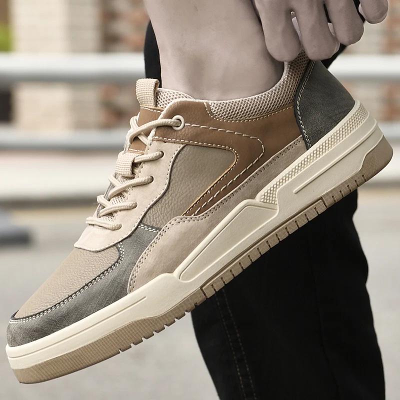 FashionMens Sneakers Walking Men Casual Shoes Fashion Brand Leather Sport Male Man Sneakers Shoes for Men Designer Platform Mens Shoes