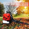Leaf Blower, 75.6CC 4-Stroke Backpack Gas Leaf Blower, Snow Blower, Up To 900 CFM and 210 MPH, Variable Speed, Cruise Control (Red)