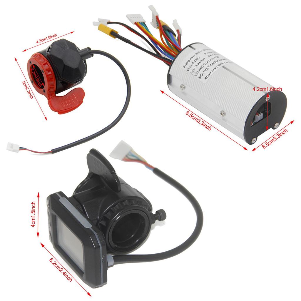 Electric Scoooter Motor Display Controller Kit Repair Parts Premium 36V 350W