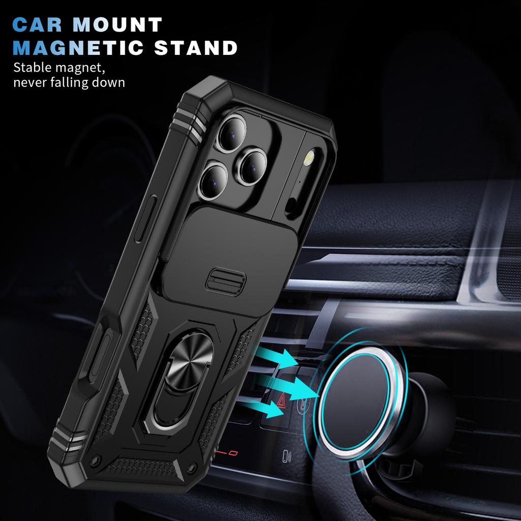 Otter Armor Box Heavy Duty 360 Rotate Holder Phone Case for IPhone 17 16 15 14 Plus 13 12 Pro Max 16e Slide Cover