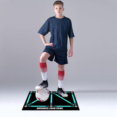 Fußball-Schritt-Trainingsmatte, faltbar, verschleißfest, Dribbelkontrolle, Fußball-Fußmatte, rutschfester Teppich, Hilfsstützen