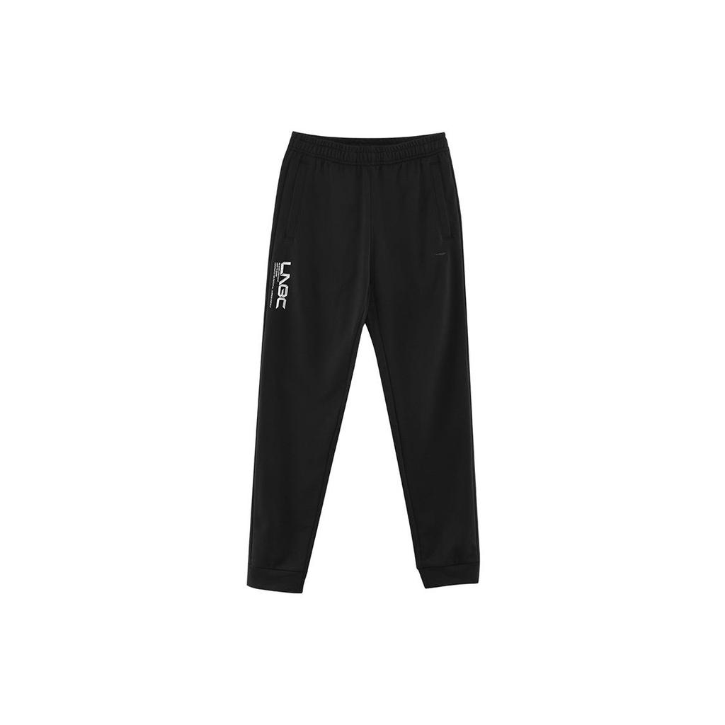 Li Ning Badminton Series Letter Print Breathable Cuffed Sports Pants Women Bottoms Black AKLQ646-1