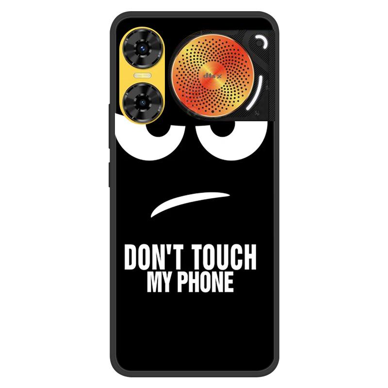 For ZTE Nubia Music 2 Case 2025 Soft Black Silicone Bumper Butterfly Painted Phone Cover for Nubia Music2 Cases Fundas Capa
