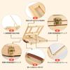 HANSILK Easel, Adjustable Angle, Height Adjustable, with Handle, Portable, Foldable, Includes 3 Canvases (255mm X 205mm), Size: 335mm X 260mm X 50mm,